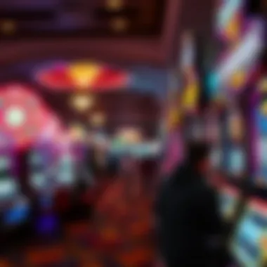 Energetic Casino Environment Casino atmosphere during busy hours