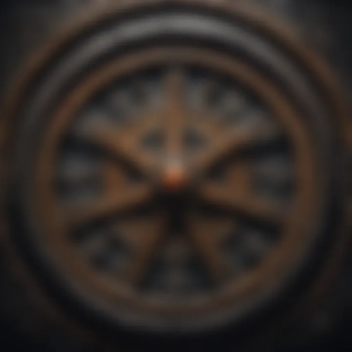 Close-up of the unique symbols and icons used in Wicked Wheel