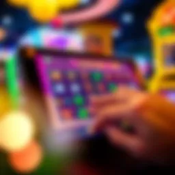Vibrant online scratch-off interface on a digital device