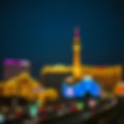 Captivating skyline of Spike Las Vegas illuminated at night