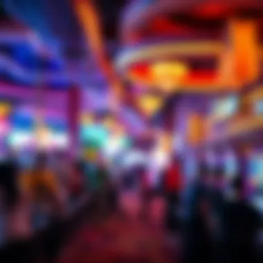 Vibrant Gaming Culture in Spike Las Vegas Dynamic gaming floor bustling with activity inside a Spike Las Vegas casino