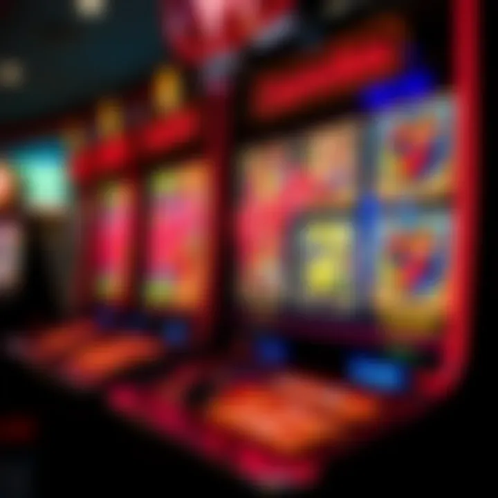Engaging Slot Machine Graphics Exciting slot machine graphics representing online gambling