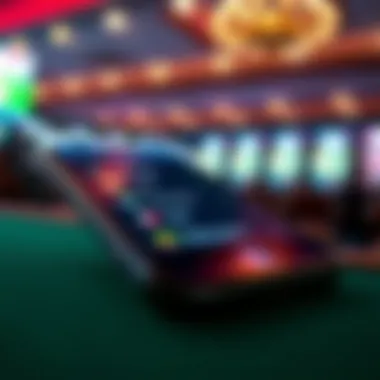 Smartphone Display of Betting Options Close-up view of a smartphone displaying sports betting options