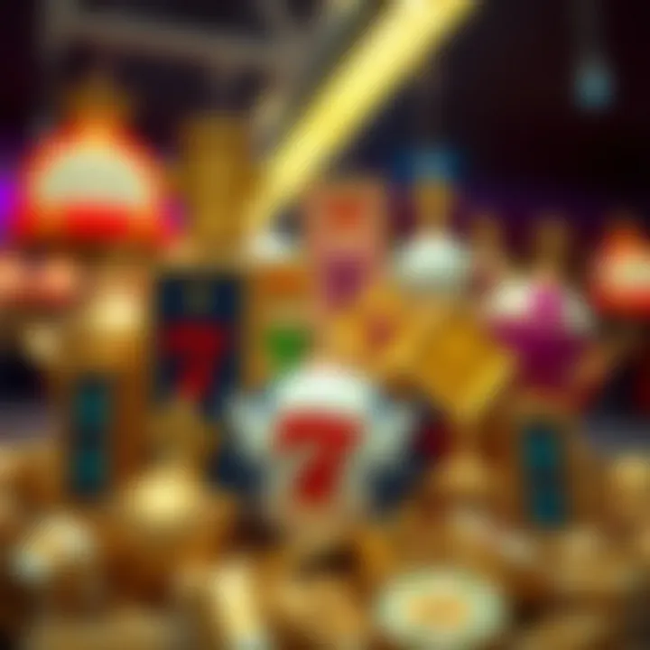 Diverse Bonus Symbols in Casino Slots A colorful array of bonus symbols and rewards in online slots