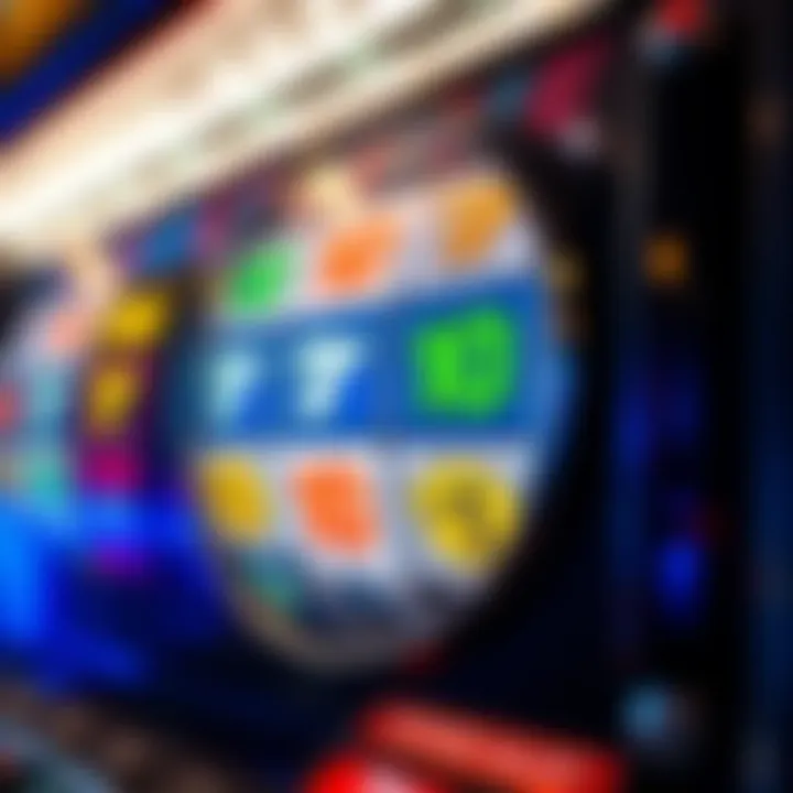 Winning Reels in Slot Gameplay Close-up of a slot machine reel displaying winning symbols