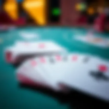 Prepared Cards for Optimal Gameplay Close-up of freshly shuffled cards ready for play