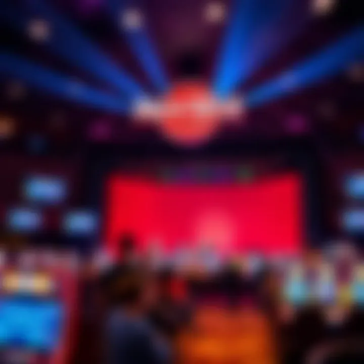 Live Entertainment at Hard Rock Casino Vibrant entertainment stage hosting live performances