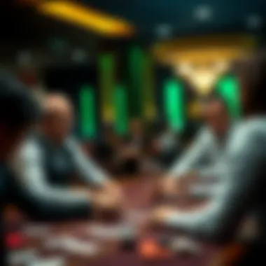 Group of players engaged in a blackjack game