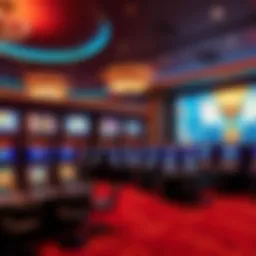 Luxurious casino gaming area at Hyatt Regency New York