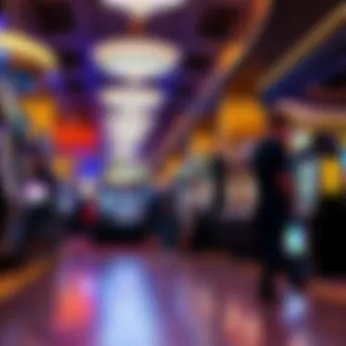 A bustling casino floor filled with various gaming options