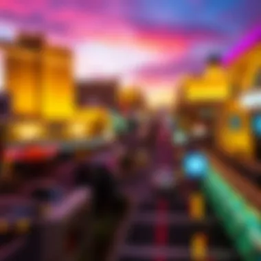 Vibrant Las Vegas Strip A vibrant Las Vegas Strip view showcasing luxury hotels and entertainment