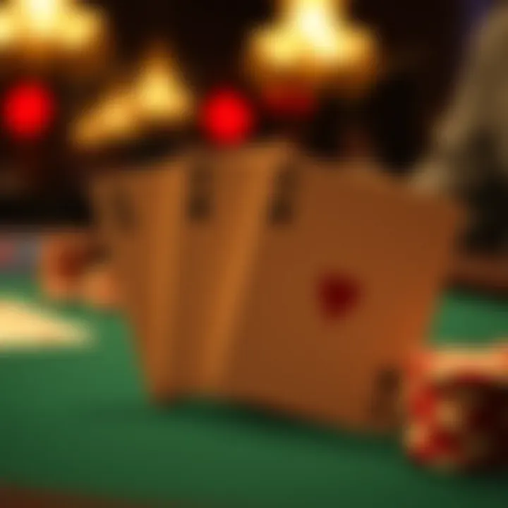 Illustration of blackjack card values