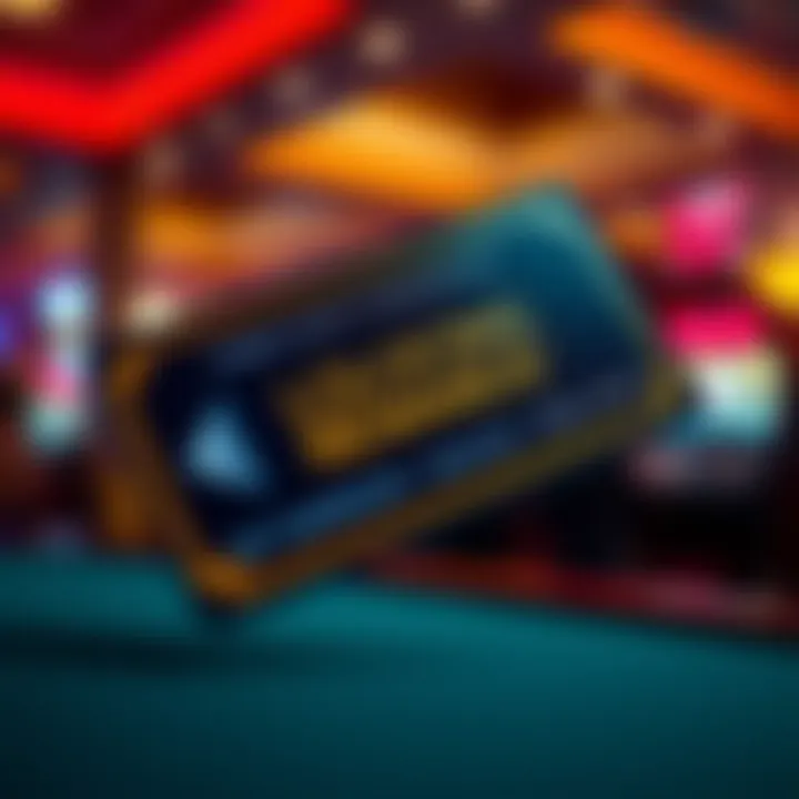 Casino loyalty program card with rewards