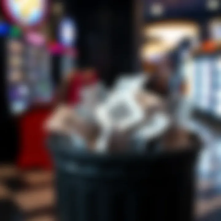 Recycling Opportunities for Lottery Tickets Recycling bin filled with lottery tickets