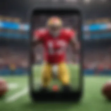 Technological advancements in mobile betting platforms for NFL.