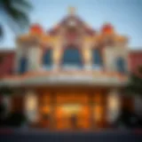 Exterior view of the O.G. Palace Casino showcasing its architectural elegance