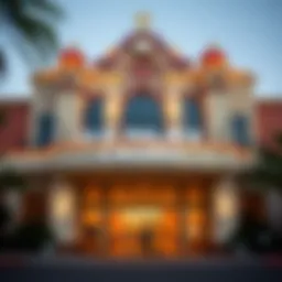 Exterior view of the O.G. Palace Casino showcasing its architectural elegance