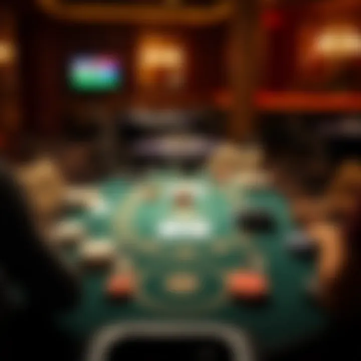 Engaging Poker Night Setup Table setup for an engaging poker night