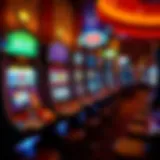 Vibrant Slot Machines Awaiting Players Colorful slot machines at Prairie Flower Casino