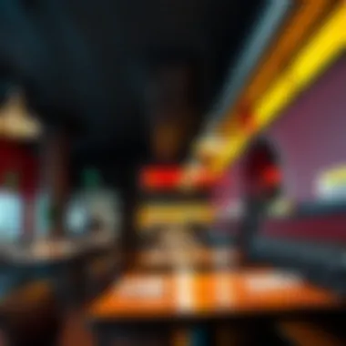 Vibrant and inviting casual dining atmosphere