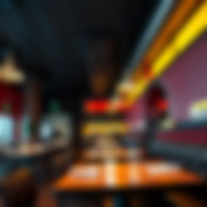 Vibrant and inviting casual dining atmosphere