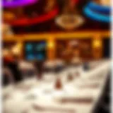 Luxurious Dining Ambiance Elegant dining setting at a high-end restaurant