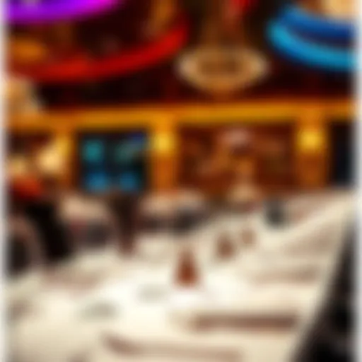 Luxurious Dining Ambiance Elegant dining setting at a high-end restaurant