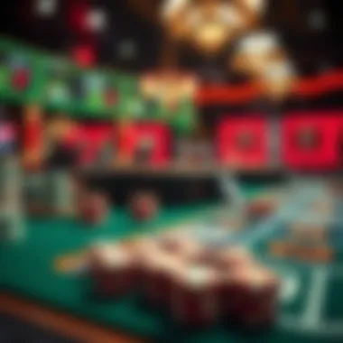 Risk and Reward in Online Gambling A visual representation of the risk-reward dynamics in online gambling.