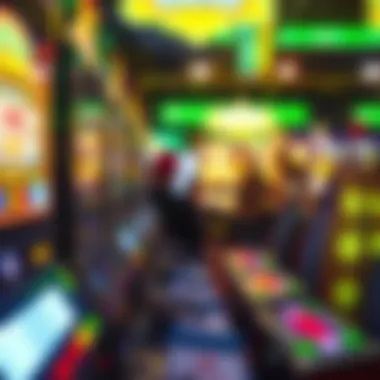 The Thrill of Gameplay in Slot Land An engaging slot machine gameplay experience in a casino setting