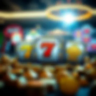 Features of Slot Rush APK Symbolic icons showcasing game features