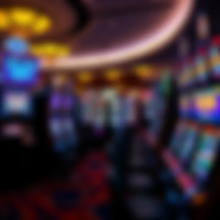 Casino Floor Featuring Billion Cash Slots An overview of a bustling casino floor with various slot machines in play