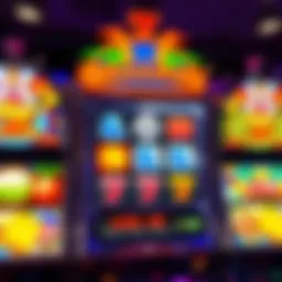 A close-up of a billion cash slot machine displaying vibrant graphics and symbols