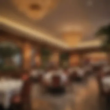 Exquisite Dining Experience at Tropicana Elegant dining area within the Tropicana featuring gourmet cuisine.