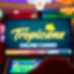 Tropicana Online Casino logo displayed on screen