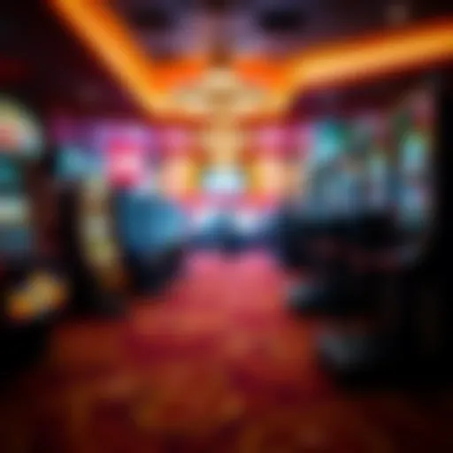 A vibrant casino floor showcasing a variety of slot machines