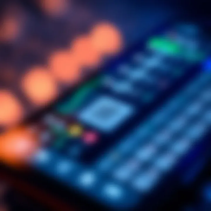 Digital Betting Platform on Smartphone Close-up of a digital betting platform on a smartphone