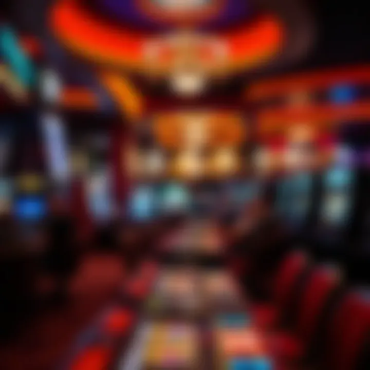 Vibrant Casino Gaming Atmosphere Casino environment filled with players enjoying various games