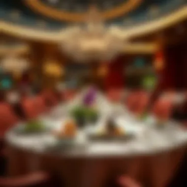 Exquisite Dining Experience at Water Club Casino Elegant dining setup featuring gourmet cuisine
