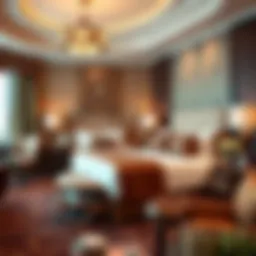 Luxurious suite at Wind Creek Bethlehem with elegant decor