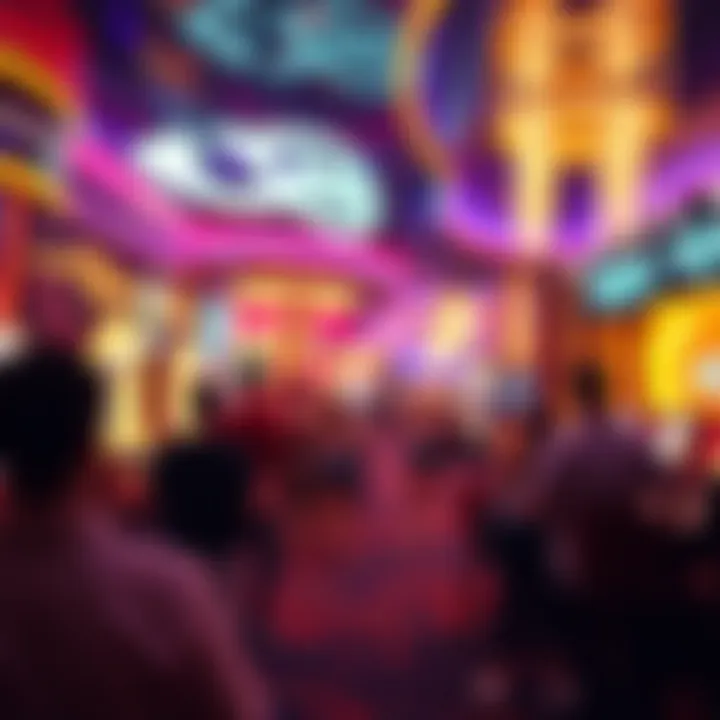 Energizing Nightlife at Wynn Casino Michigan Vibrant nightlife atmosphere filled with excitement