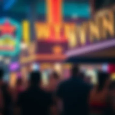 Vibrant Nightlife Scene at Wynne Boston Vibrant nightlife scene around Wynne Boston attracting visitors