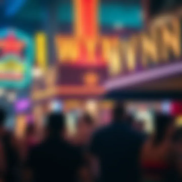 Vibrant Nightlife Scene at Wynne Boston Vibrant nightlife scene around Wynne Boston attracting visitors